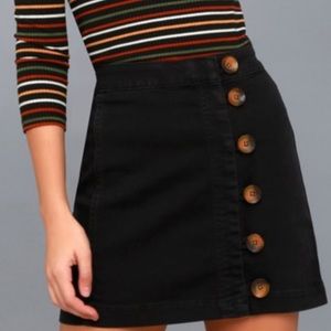FREE PEOPLE BUTTON UP SKIRT